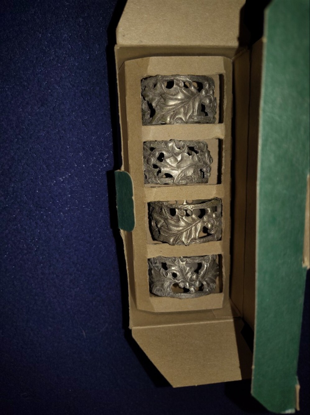 Pewter Napkin Rings  2001 Longbeeger